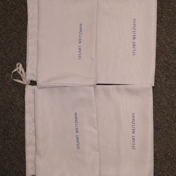 Lot of 4 Stuart Weitzman Canvas Drawstring Dust Bag - Picture 2 of 2
